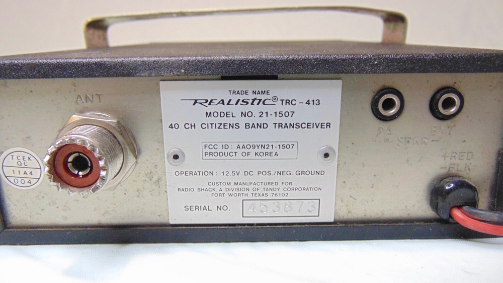 Realistic TRC-413 40ch CB with Mic Vintage working