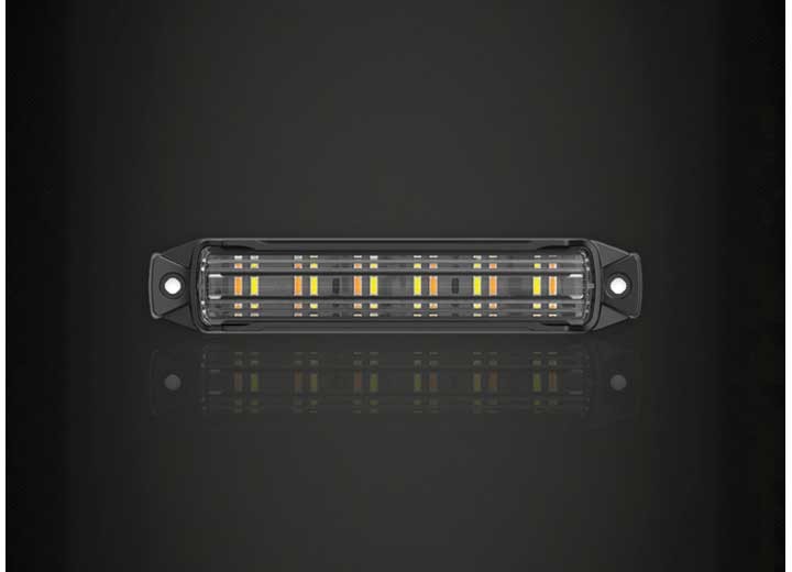 Arc Lighting BB6010D 4" Surface Mnt Strobe Work Light Bar SAE Class1 Amber/Green