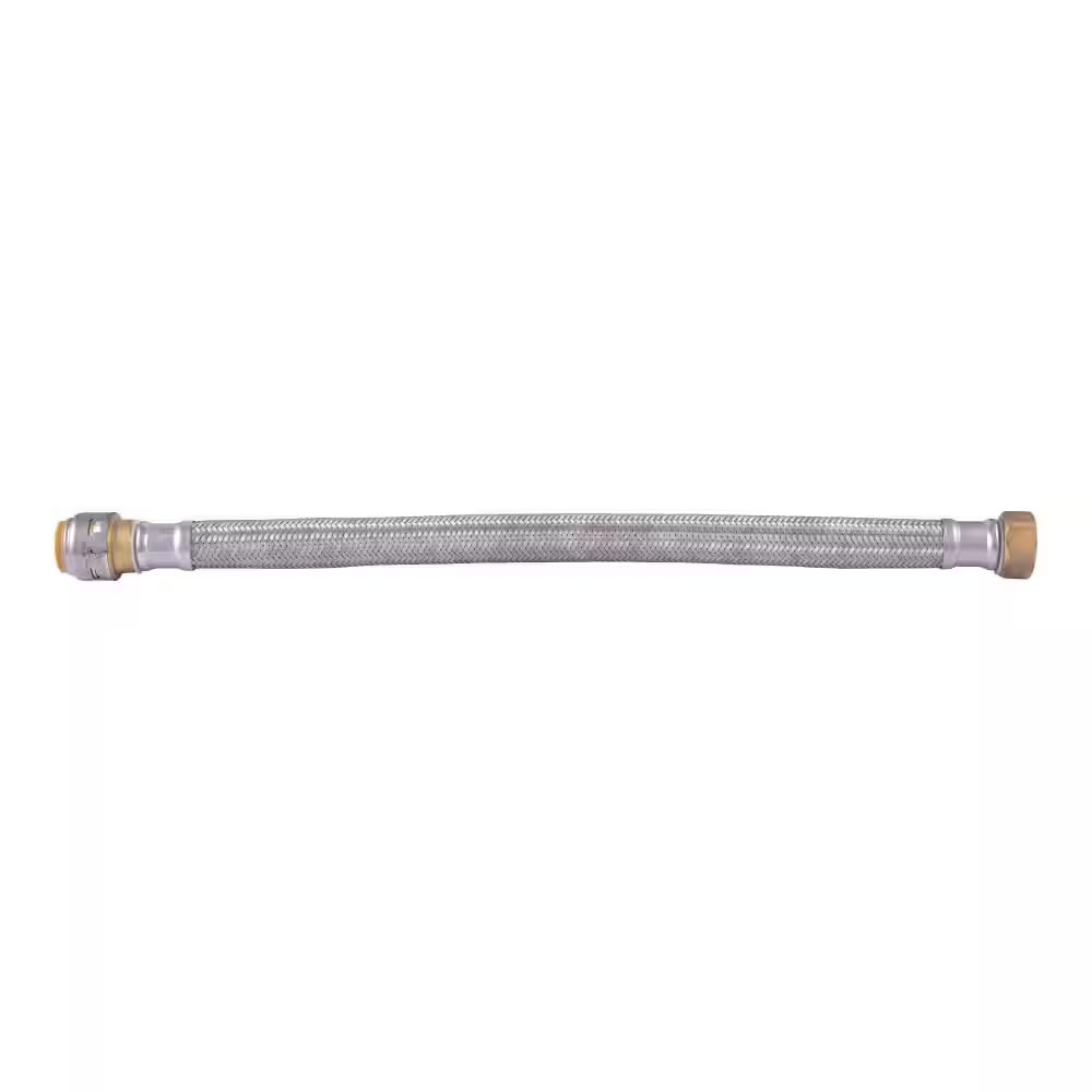 Max 3/4 In. Push-To-Connect X 3/4 In. FIP X 18 In. Braided Stainless Steel Water