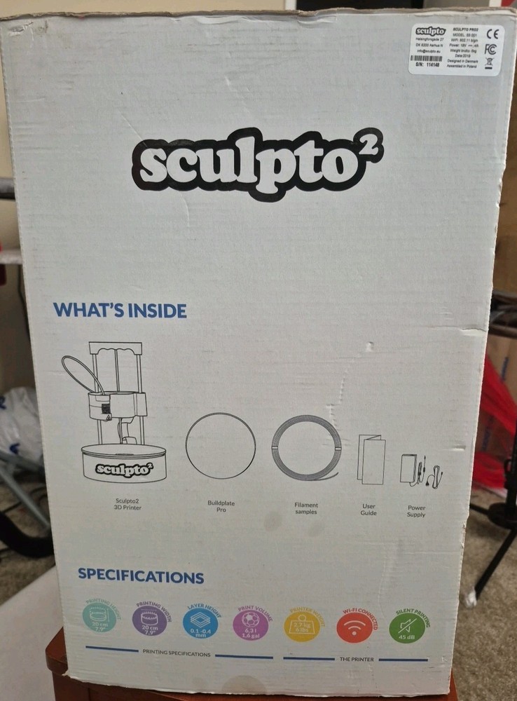3D Printer Sculpto Pro 2 + 6 Filaments