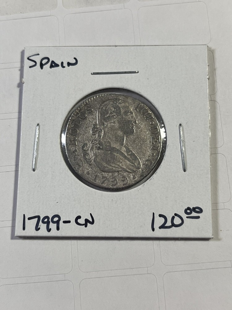1799-CN Spain 2 Reales Silver Coin