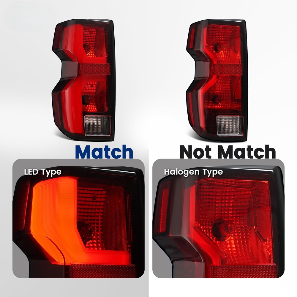 For 2023-2026 Chevy Colorado LED Tail Light Brake Lamp Left Driver Side W/ Bulb