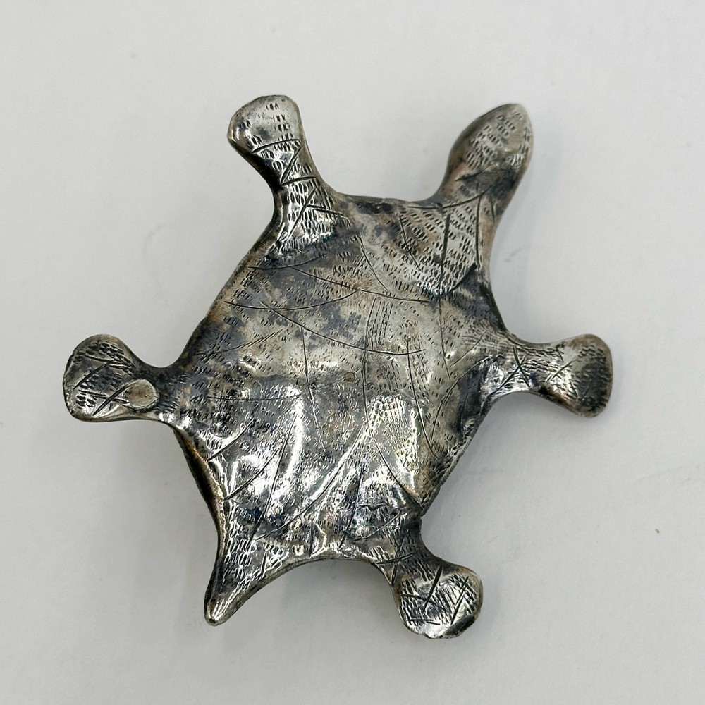 Solid Silver Turtle Figurine
