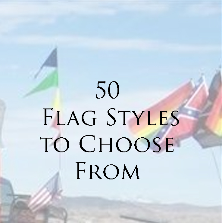 NEW 10 ft. Solid Orange Safety Flag 2 Pc 5/16" Pole & Mounting Bolt