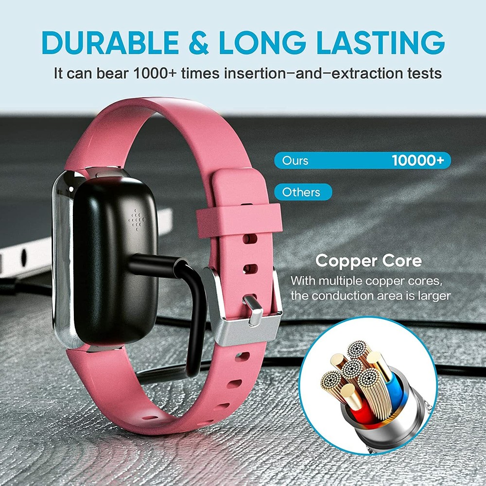 USB Magnetic Fast Charging Charger Cable Dock Adapter For Fitbit Luxe / Charge 5