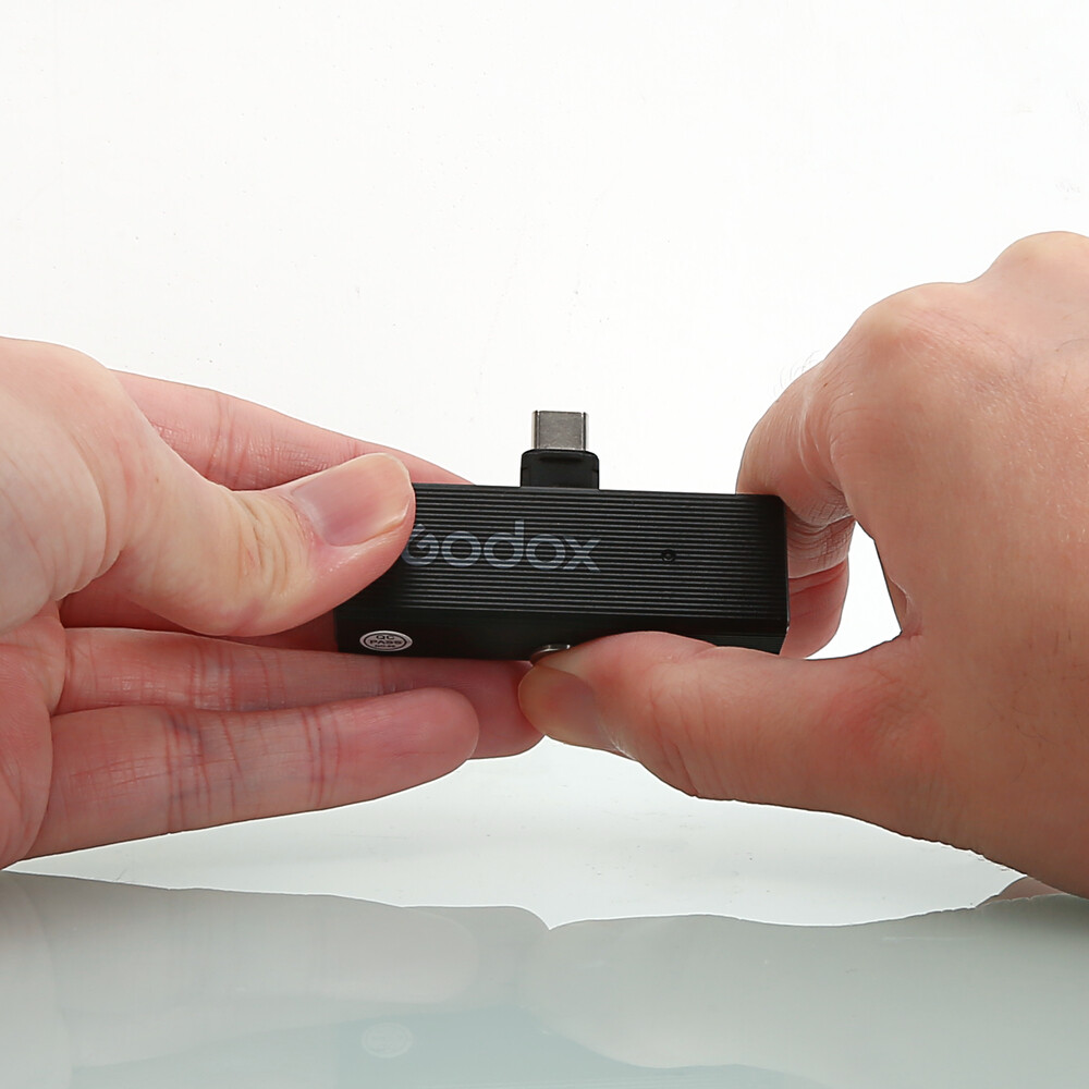 US Godox MoveLink Mini LT Kit2 2*Transmitter+1*Receiver Set Microphone fr iPhone