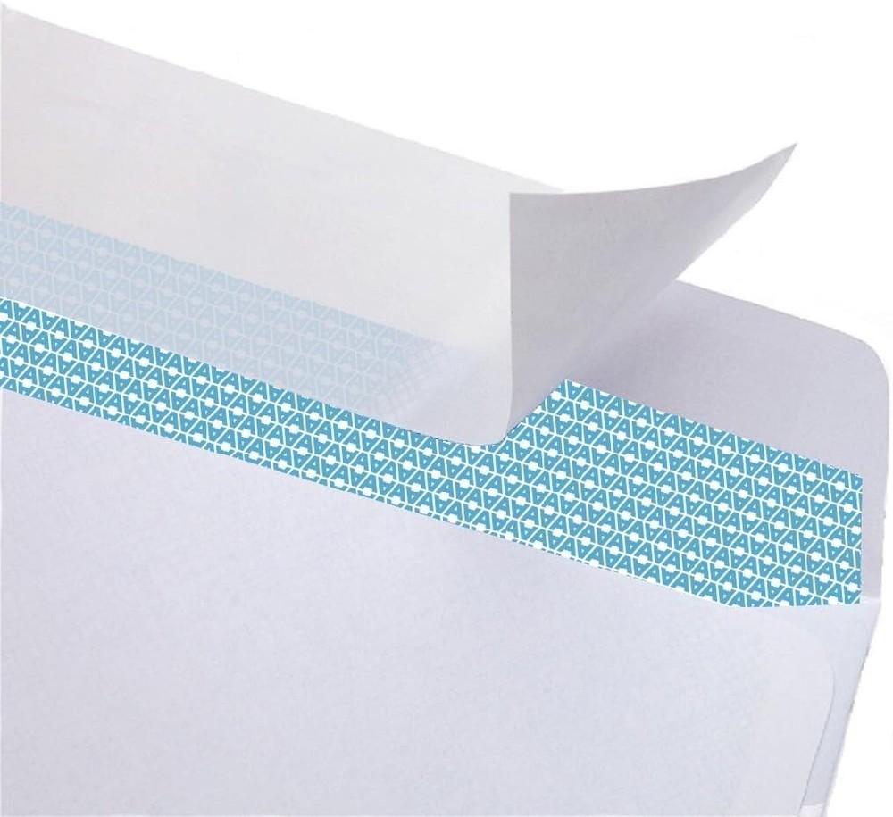 100 Count Security Envelopes | No Window, Self-Seal for Safe Mailing