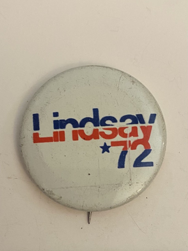 Lindsay ‘72 Pin Back Button P63