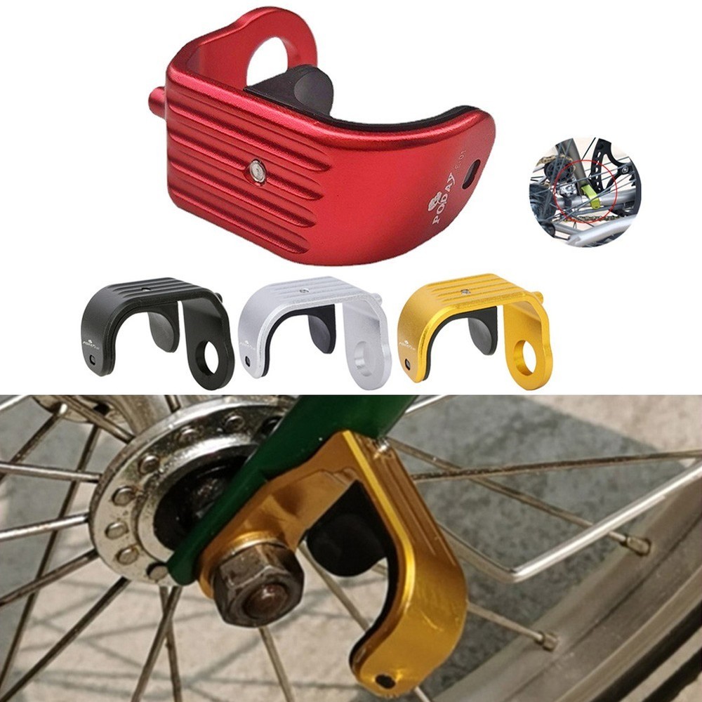 Front Fork Axle Holder Bicycle Catcher Fixed Buckle Folding Bike Hook Clip
