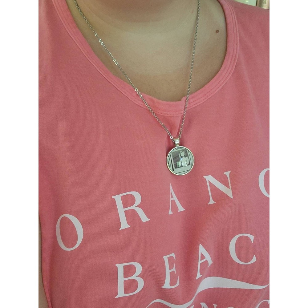 Pendant necklace made from Phantasma book pages