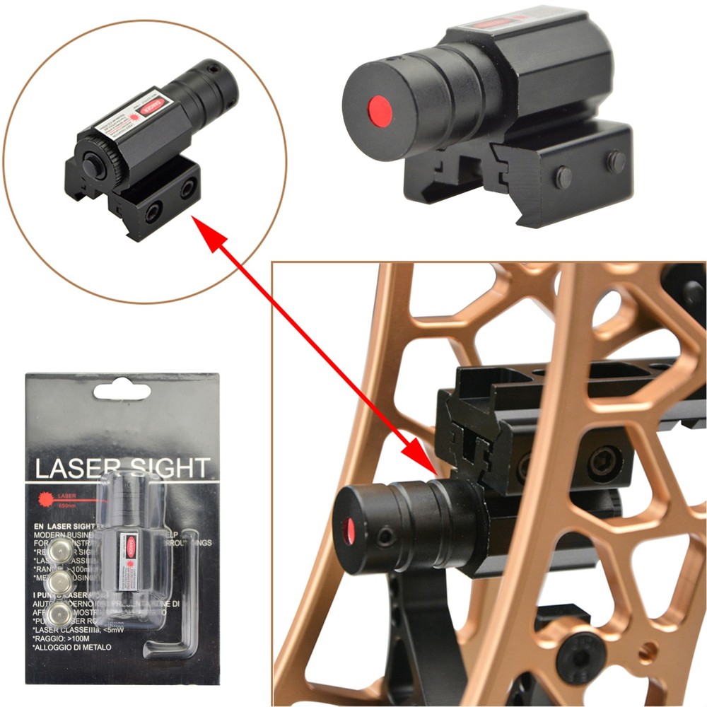 Archery Red Dot Laser Sight Light Adjustment Bow Hunting Shooting Target