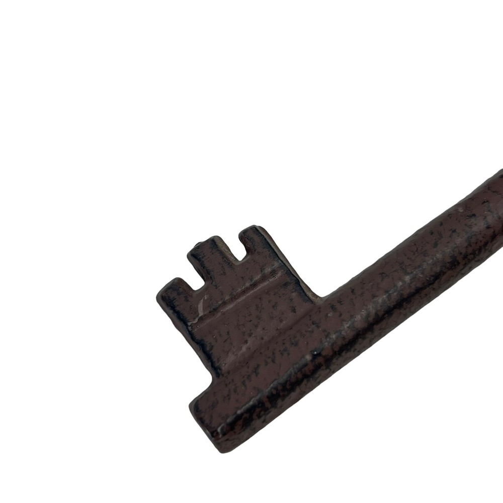 Cast Iron Key Rack Hanger Skeleton Key & Lock Coat Rack 4" Wide