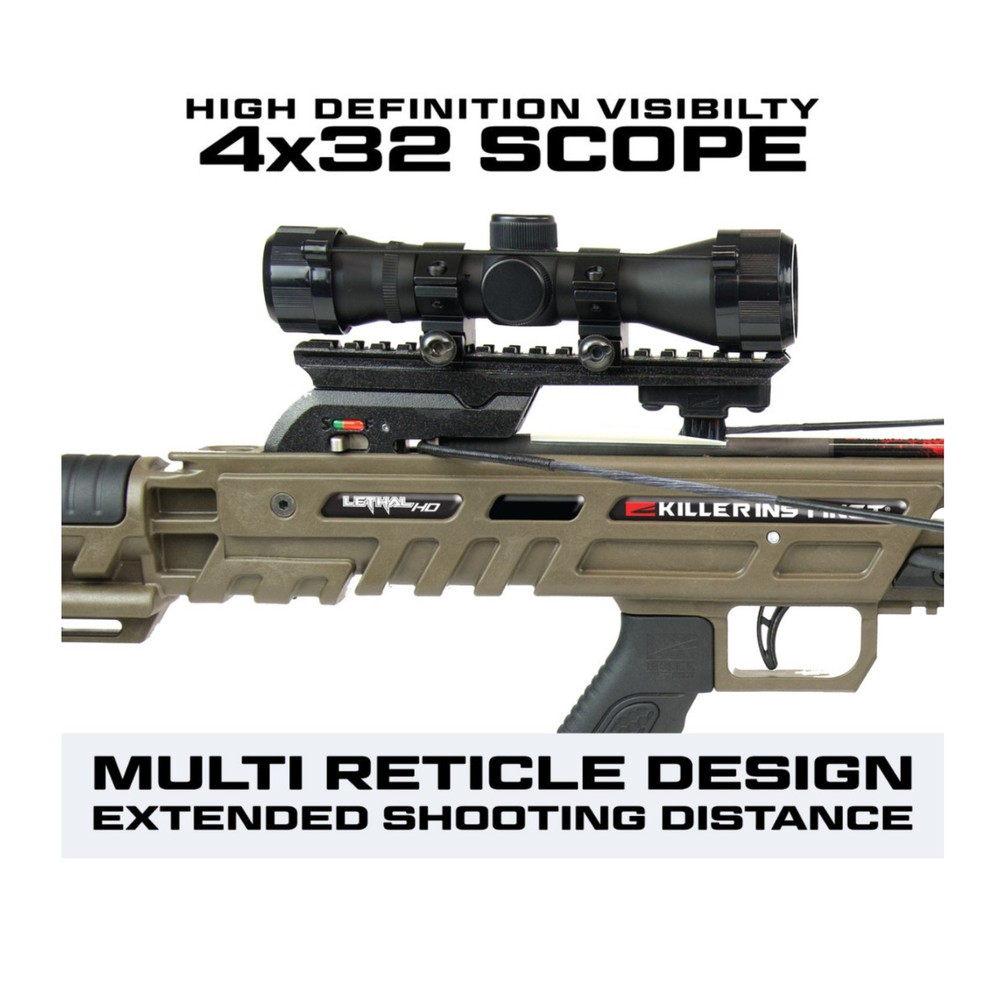 Killer Instinct Lethal HD405 Crossbow Bundle Hunting Weapon