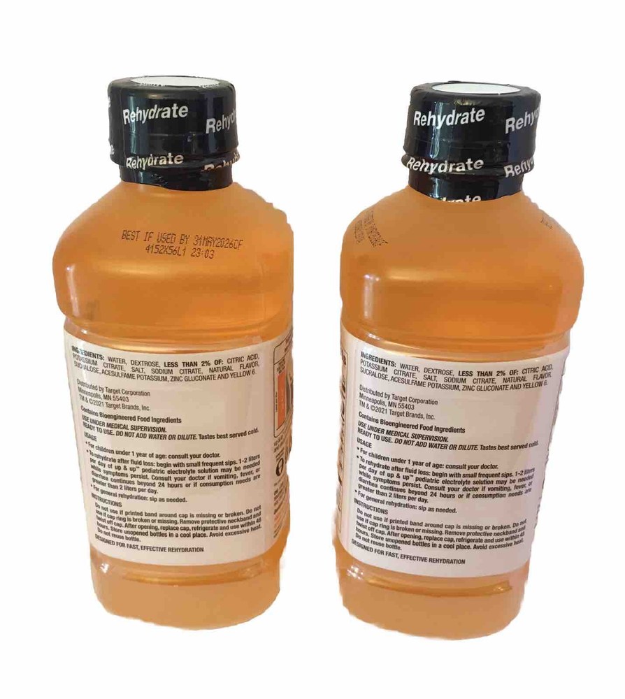 (2 Pack)Pediatric Electrolyte Hydration Solution Orange Flavor-33.8 Fl. Oz. Each