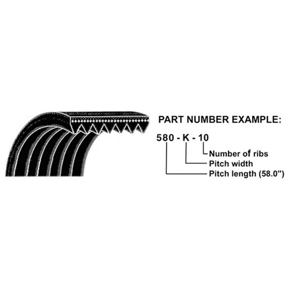 Belt Fits Case/International 580 Super E 580 Super K Backhoe Loader