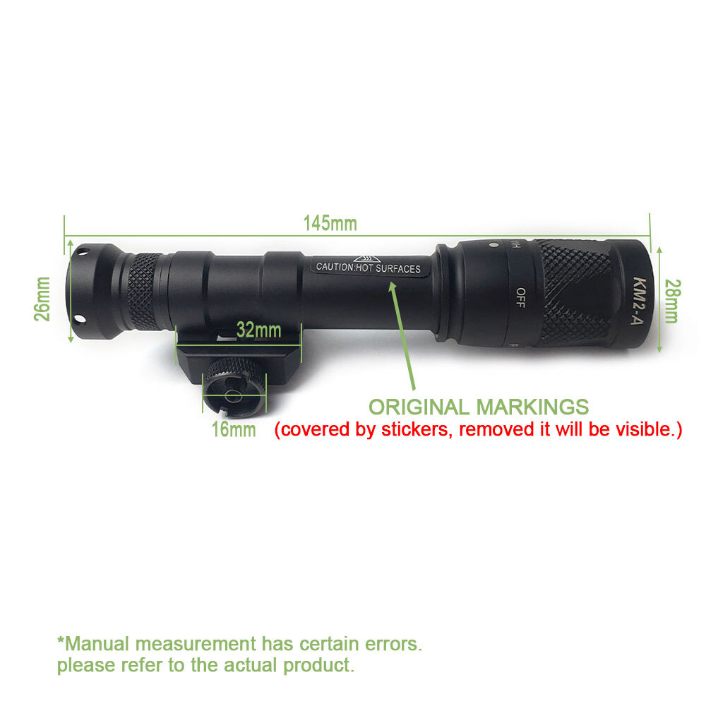 Tactical Mini M600V IR Lighting & LED White Light M600V Weapon Flashlight Rifle