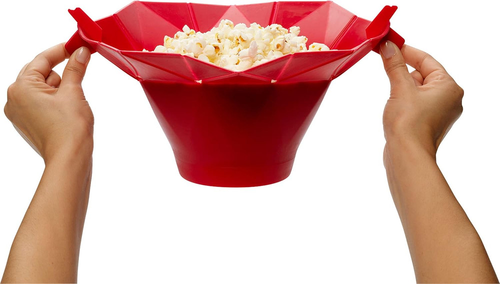 Poptop Microwave Popcorn Popper (Cherry)