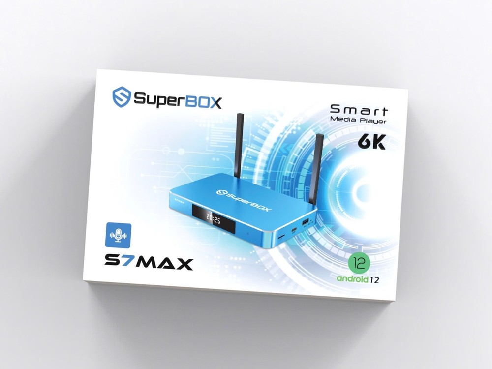 New SuperBOX S7 Max - 7 Day Time Shift Android Streaming - Same Day Sipping