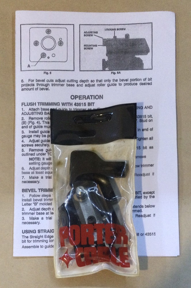 Porter Cable Edge Guide #73100, NOS, Sealed