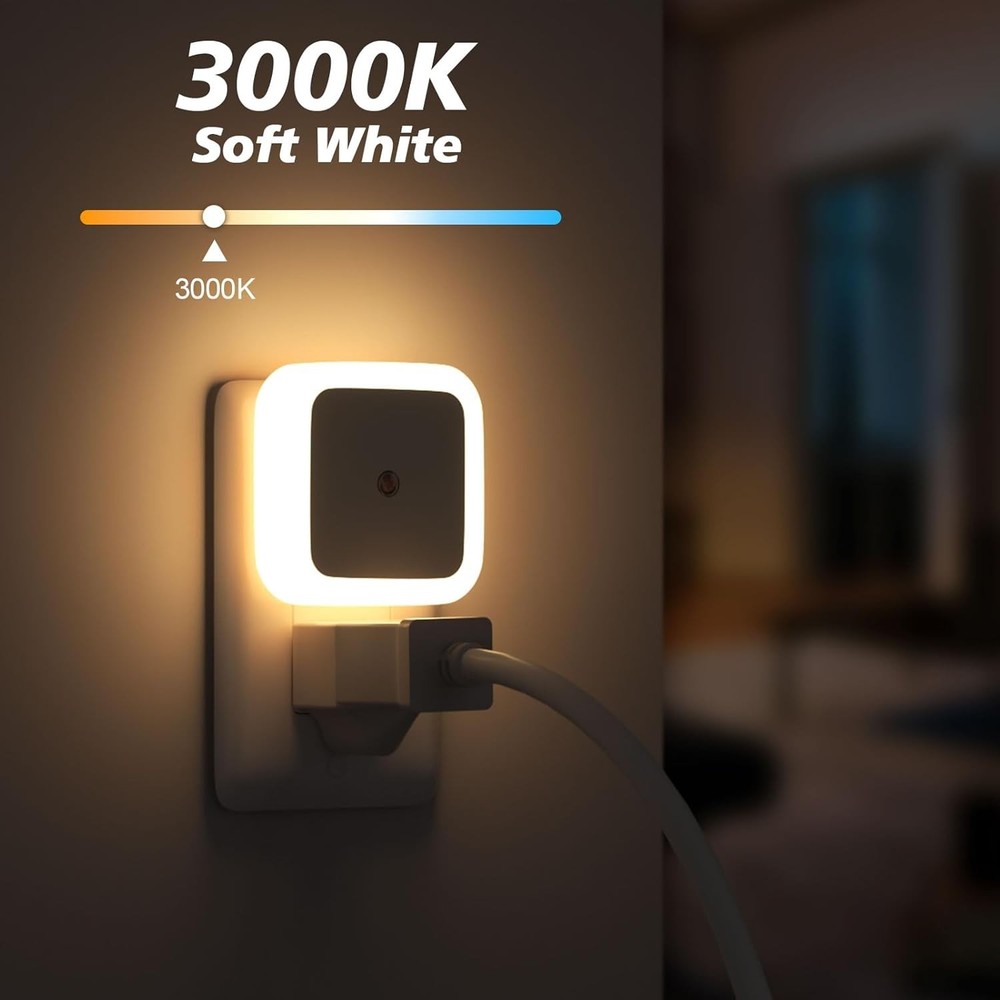 Sujeet Night Light, Lights Plug into Wall 8-Pack, 8 Pack, Warm White