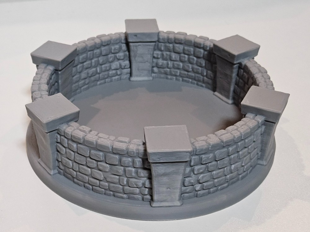 Fantasy3DTabletop - Dice Tray - stone wall dice tray - DnD/Pathfinder/RPG