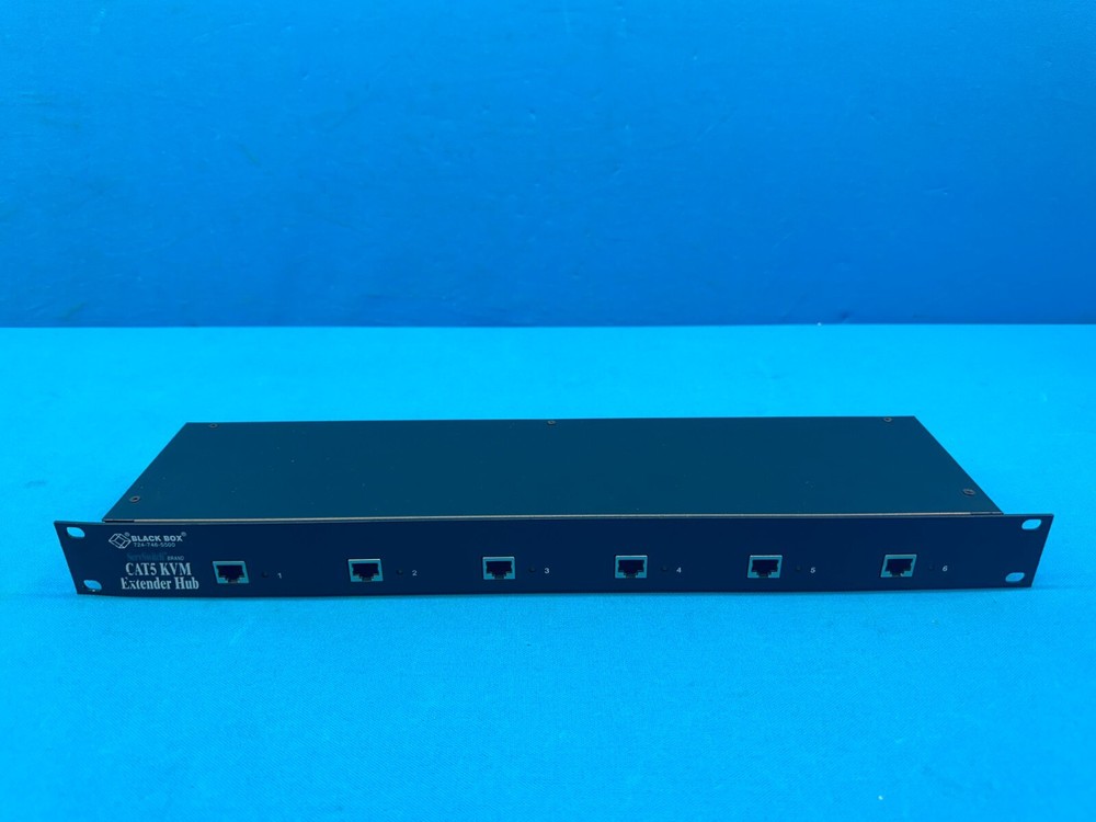 Black Box ACU1006RA ServSwitch 6-Port Rackmount CAT5 KVM Extender Hub