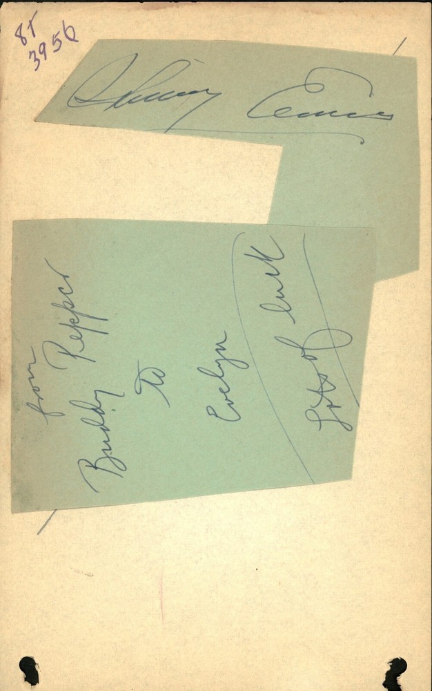 Buddy Pepper and Mystery Autographs - 1941