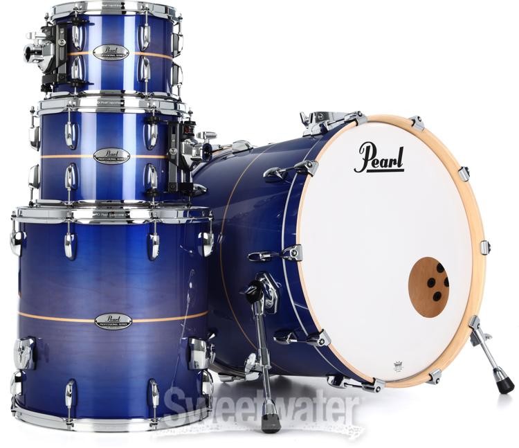 Pearl Professional Maple 4-piece Shell Pack - Royal Blue Burst Stripe