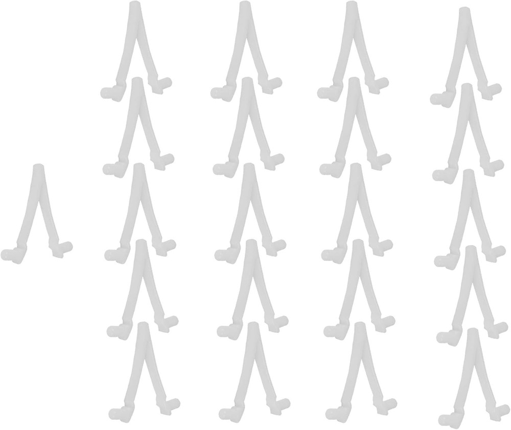 "(21-Pack) AR-PRO Replacement Pool V-Clips - Pool Brush Plastic Clips/Pool Pole