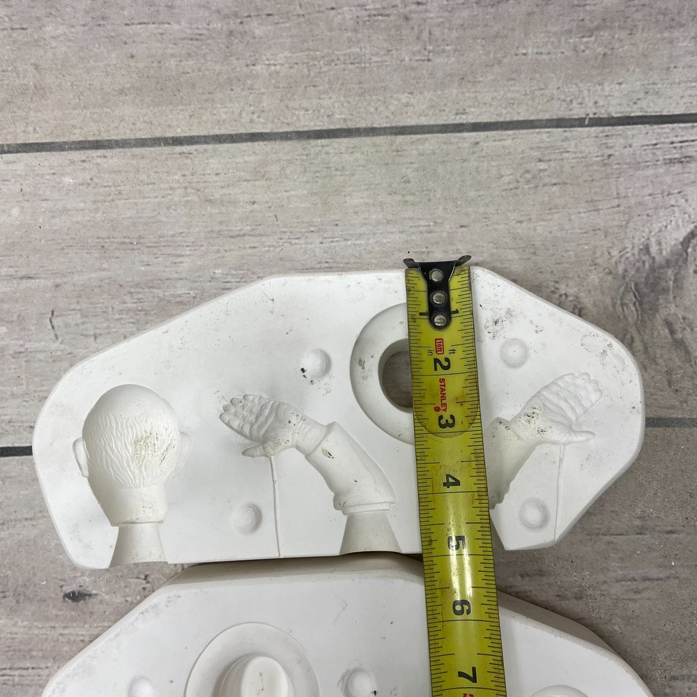 Hershey Ceramic Casting Mold Man - head, hat, hands #H-349