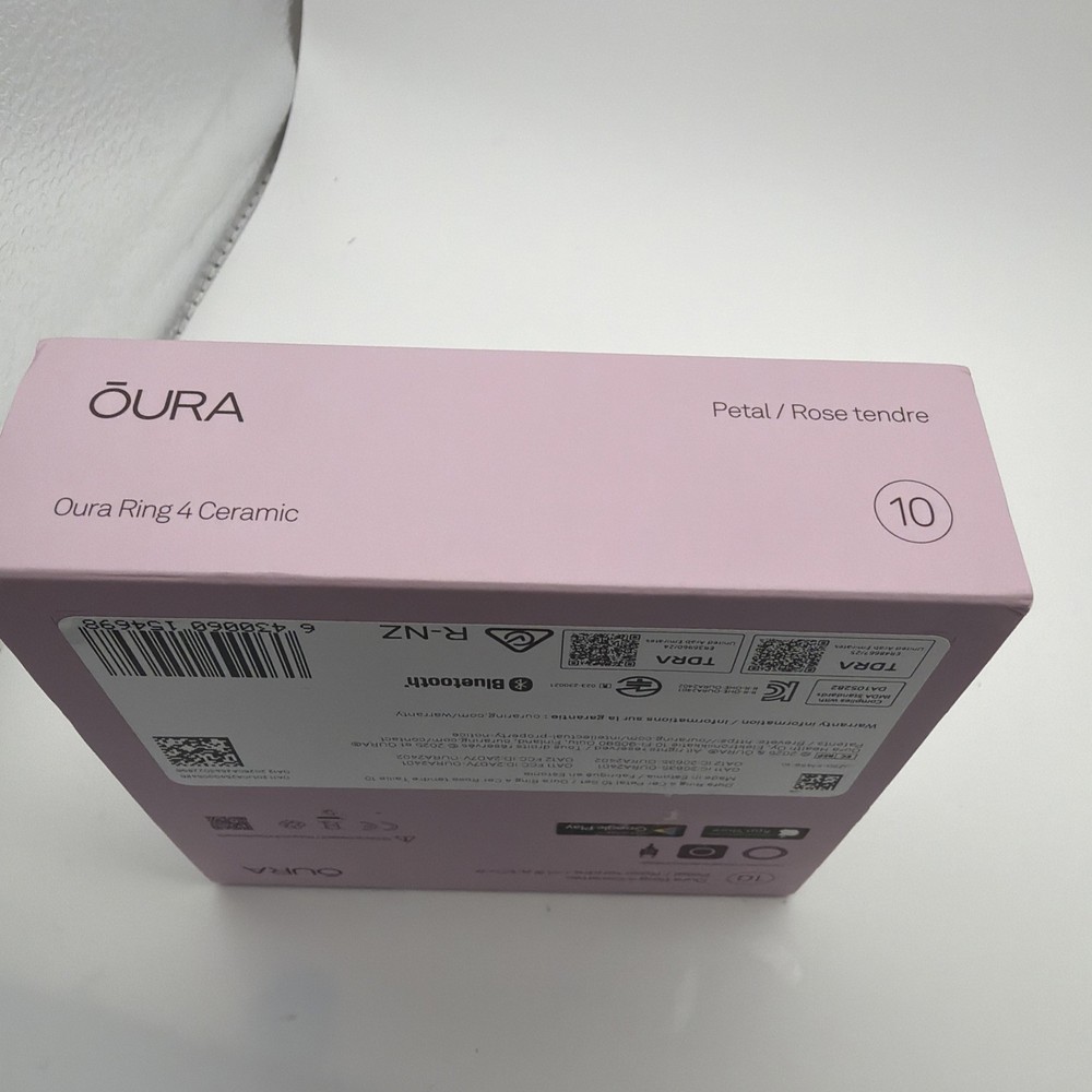 BOX ONLY!! Oura Ring 4 - Ceramic Size 10 Petal