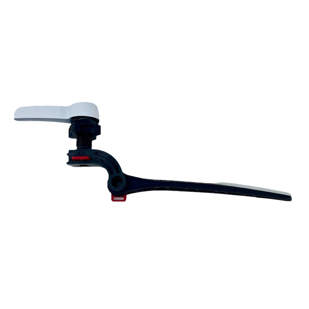 Korky Universal Toilet Flush Handle White Front Side Angled Mount Fit