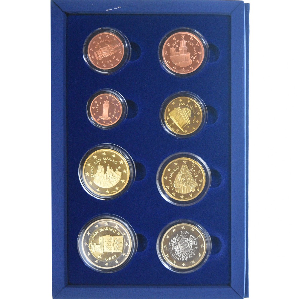 [#347304] San Marino, Coffret 1c. à 2€, 2009, Rome, BE, MS