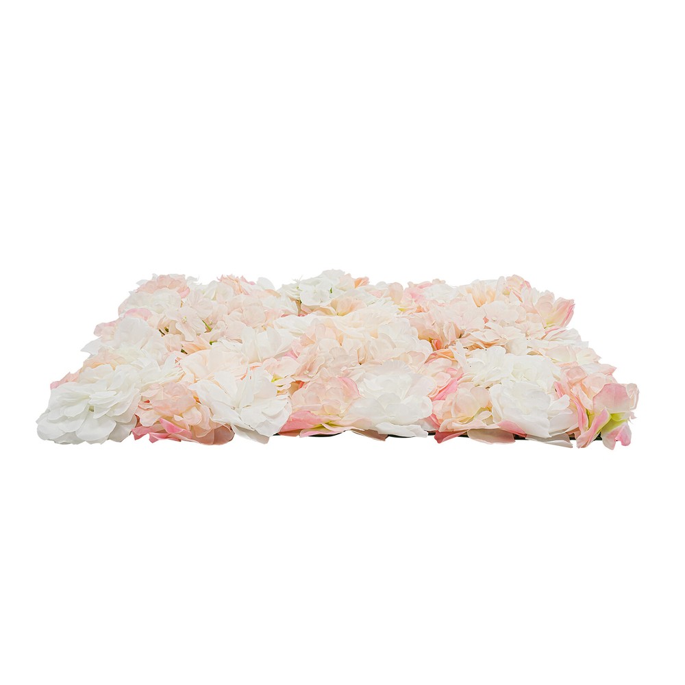 6Pcs Artificial Silk Flower Wall Panel Floral Backdrop Party Wedding Decor US