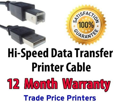 NEW Hi-Speed USB Printer Lead Cable Cord For Epson WorkForce Range Printer
