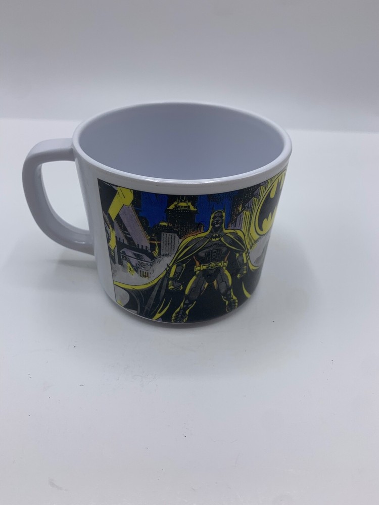 1991 Batman Batmobile DC Comics Plastic Cup 2.5 Inches Tall