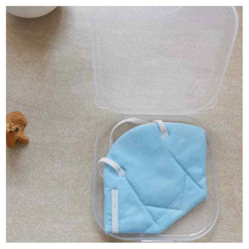 Dustproof Facemask Storage Box, with Wristlet Strap