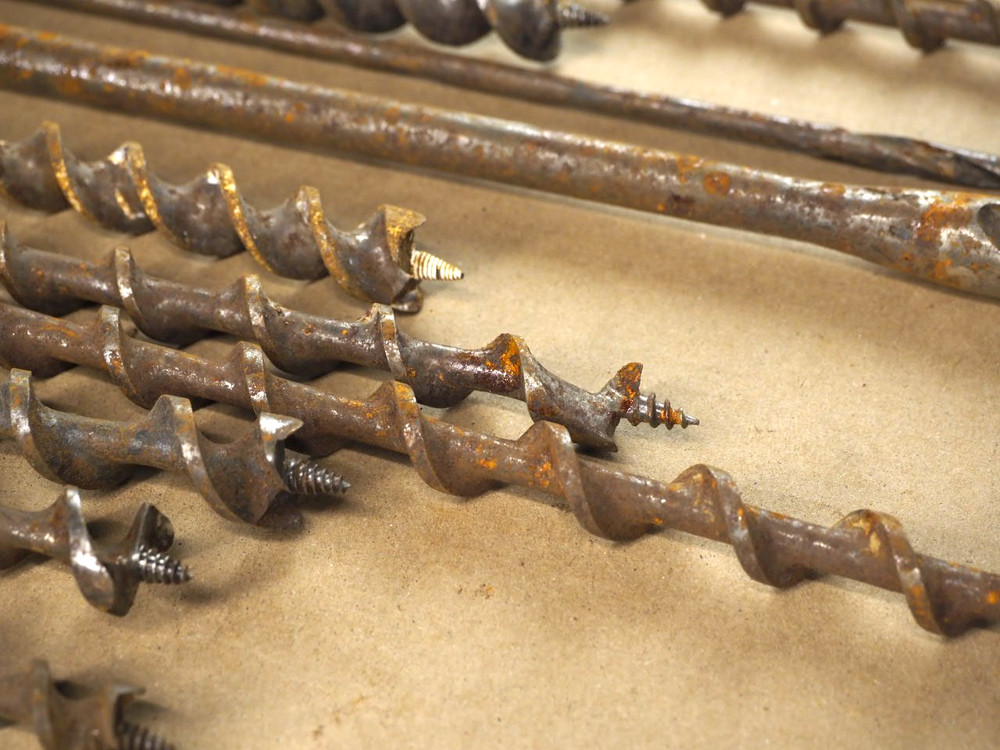 Auger bit hand brace drill bits