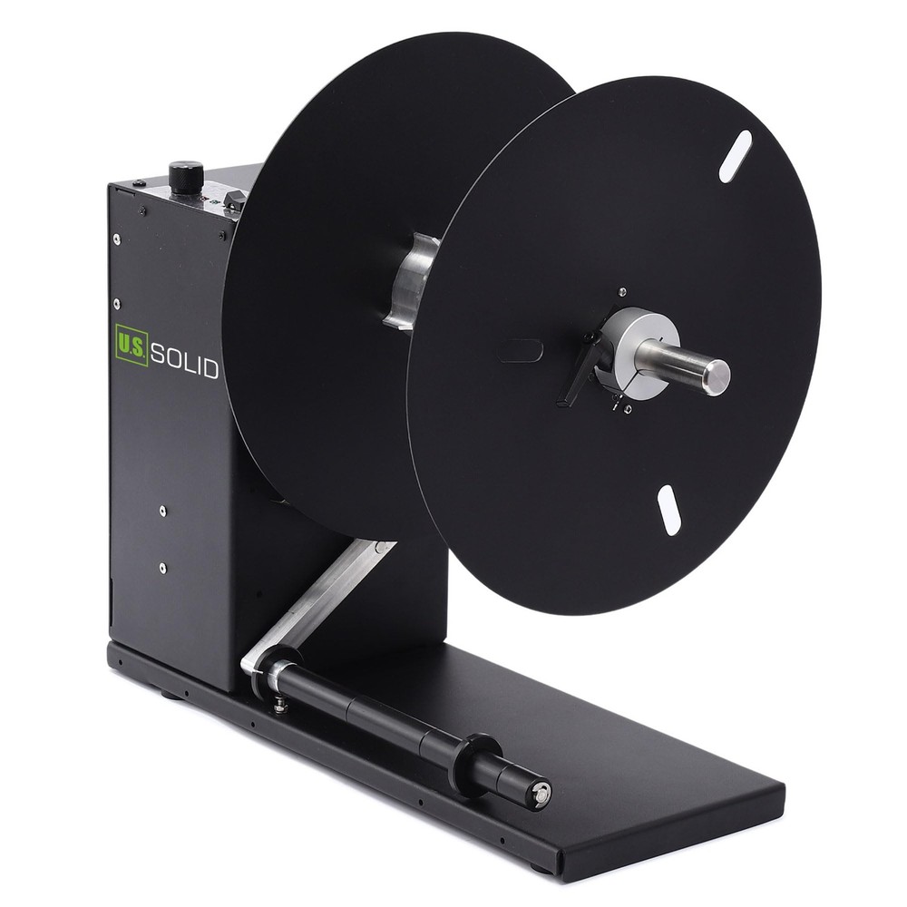 U.S. Solid Automatic Label Rewinder 11.8 in Roll Diameter 8.26 in Width