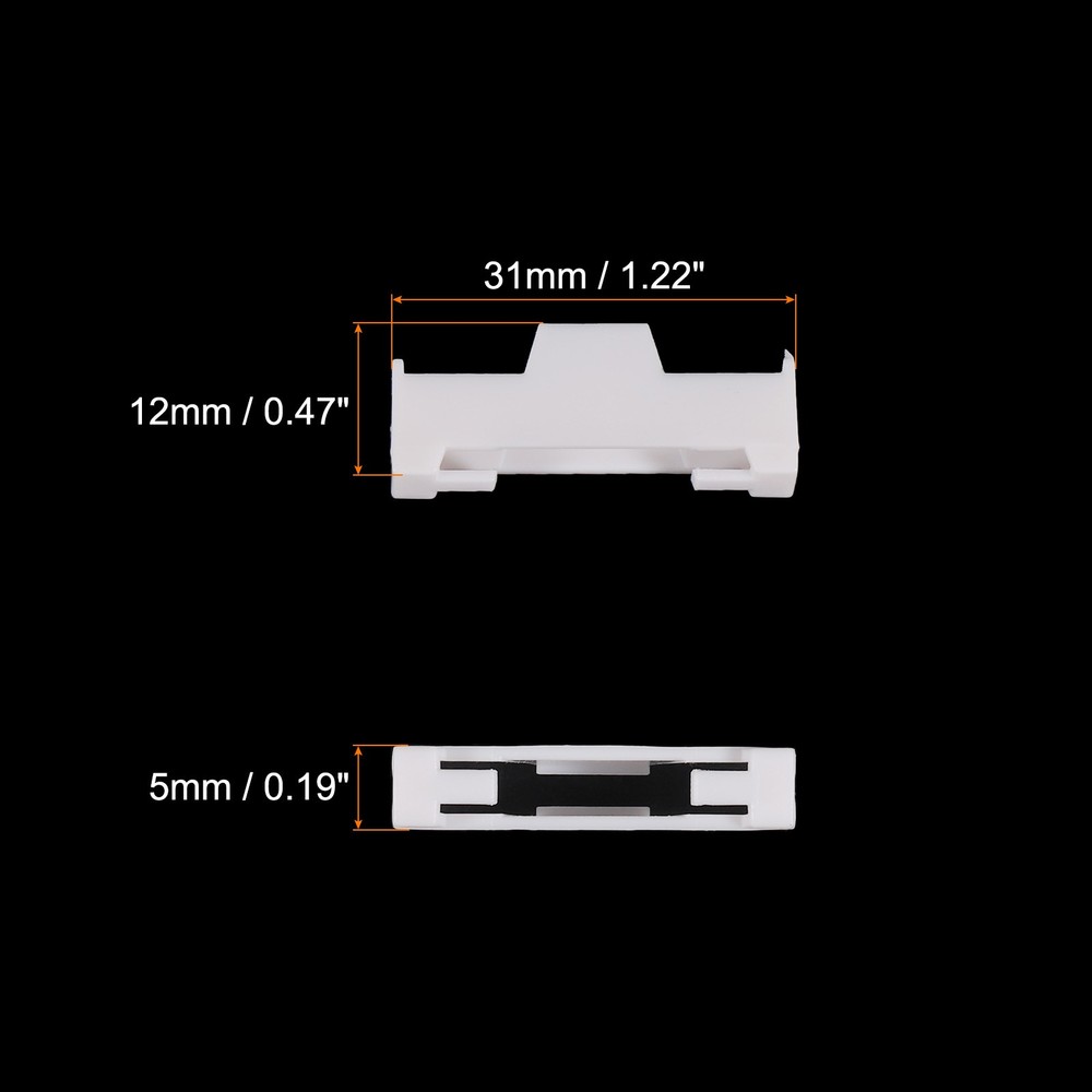 50 Pcs Servo Cable Clips Lock for RC Plane Boat DIY Model White