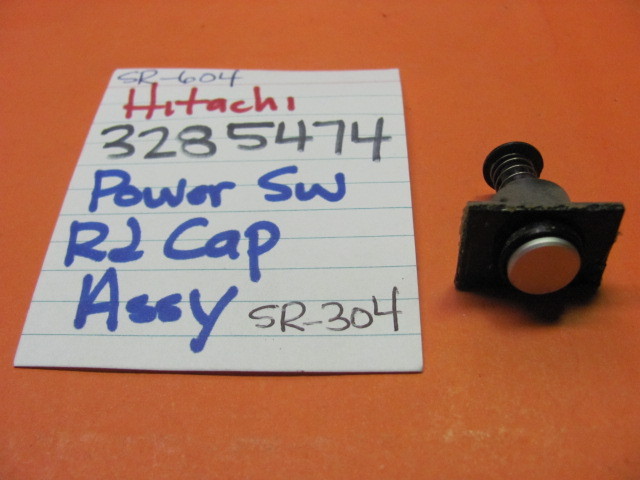 📈HITACHI 3285474 POWER SWITCH PUSH CAP SPRING ASSEMBLY SR-604 SR-304 RECEIVER