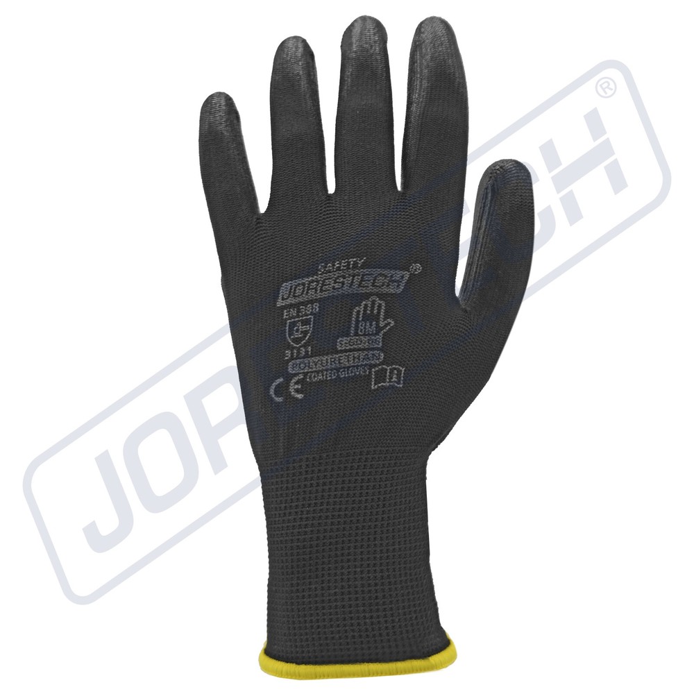 Breathable ultra-thin flexible gloves polyurethane palm coated for work