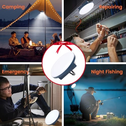 Camping Lights 2Pack, Portable Camping Lantern Rechargeable, Lanterns 60W-2Pack