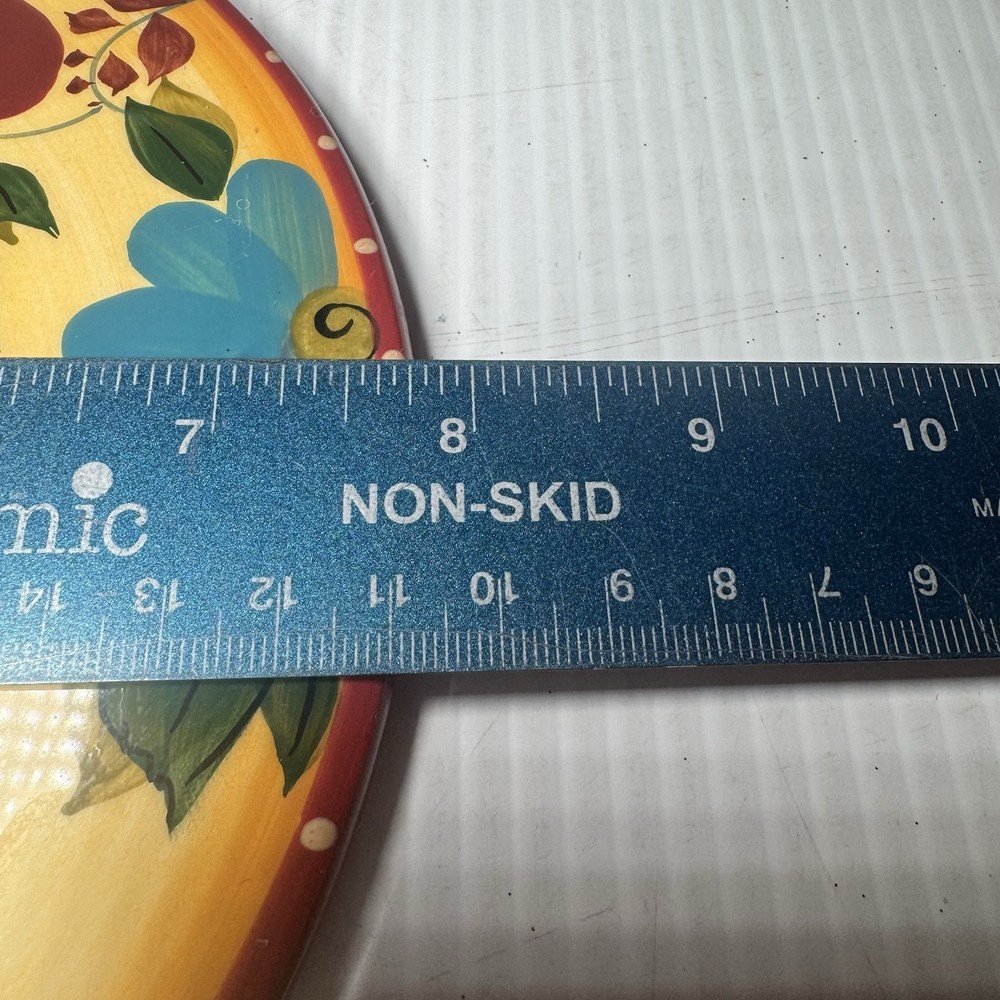 Oneida Round Ceramic Hand Painted Trivet