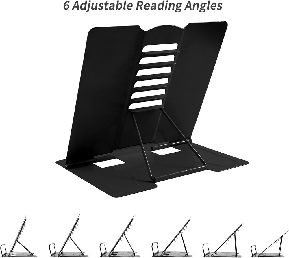Versatile Adjustable Book Stand with Non-Slip Design - Modern Reading Aid