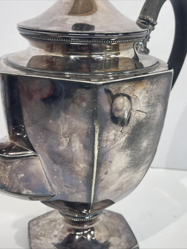 H.J. Howe Pitcher With Wood Handle Engraved 068