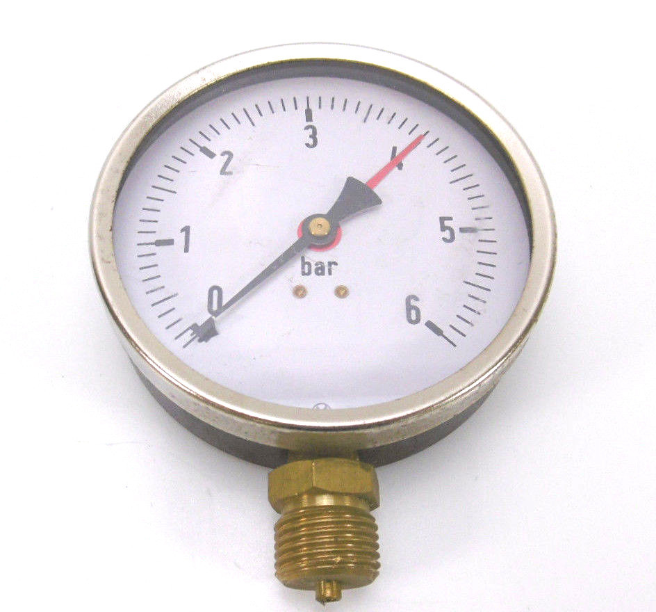 Manometer 0-6 bar Ø100mm 1/2"