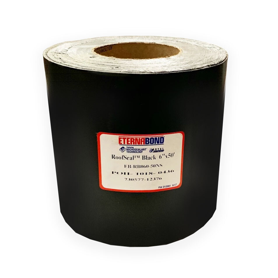 6" x 50 ft BLACK Eternabond Roof Leak Repair Tape Patch Seal RSB-6-50
