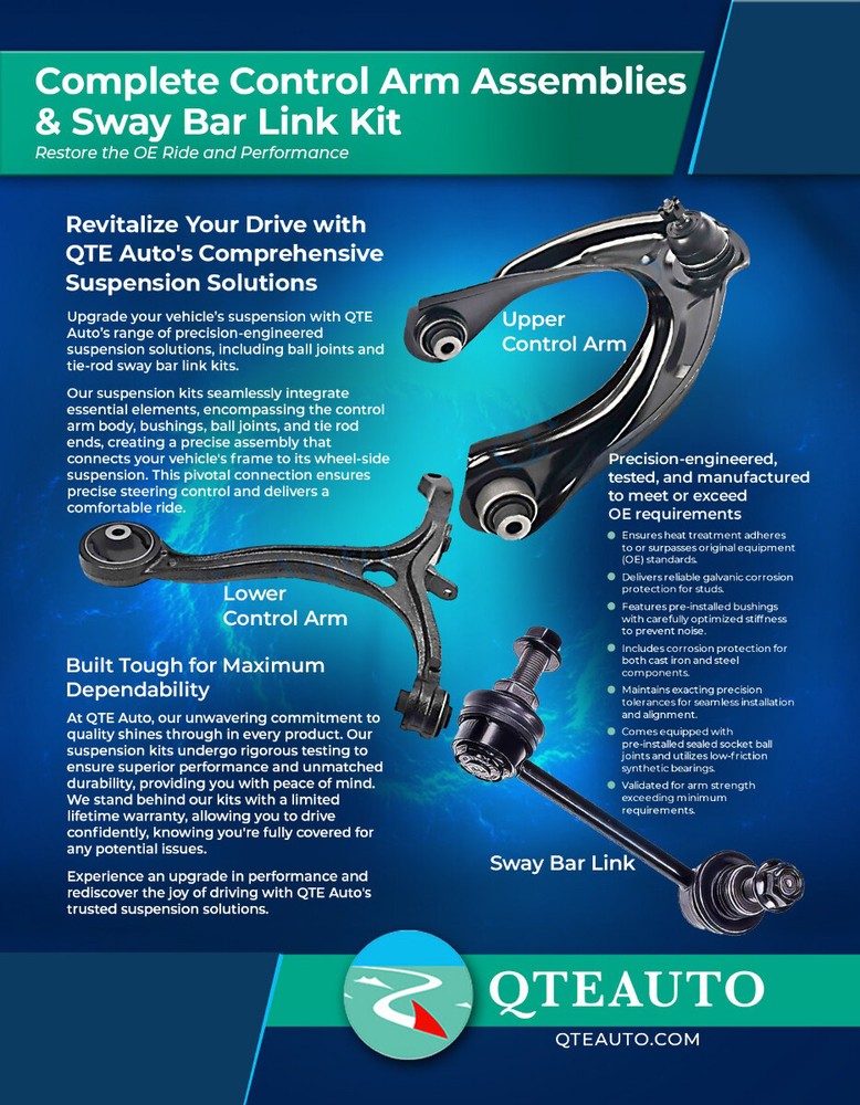 Front Left Lower Control Arm Ball Joint For 2007-2016 GMC Acadia