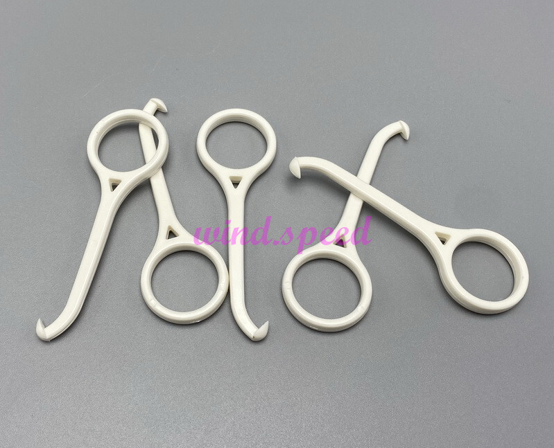 100PC Dental Orthodontic Aligner Remove Invisible Braces Hook Plastic Tool White